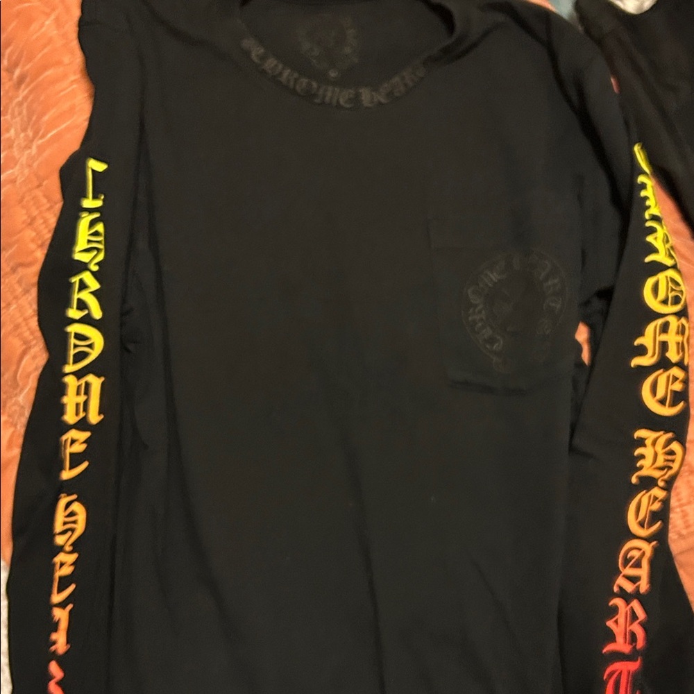 Chrome Hearts Black with Flame Logo Size M